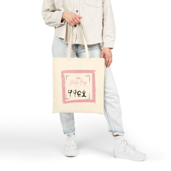 Stylish Cotton Canvas yoga tote bag - Image 4