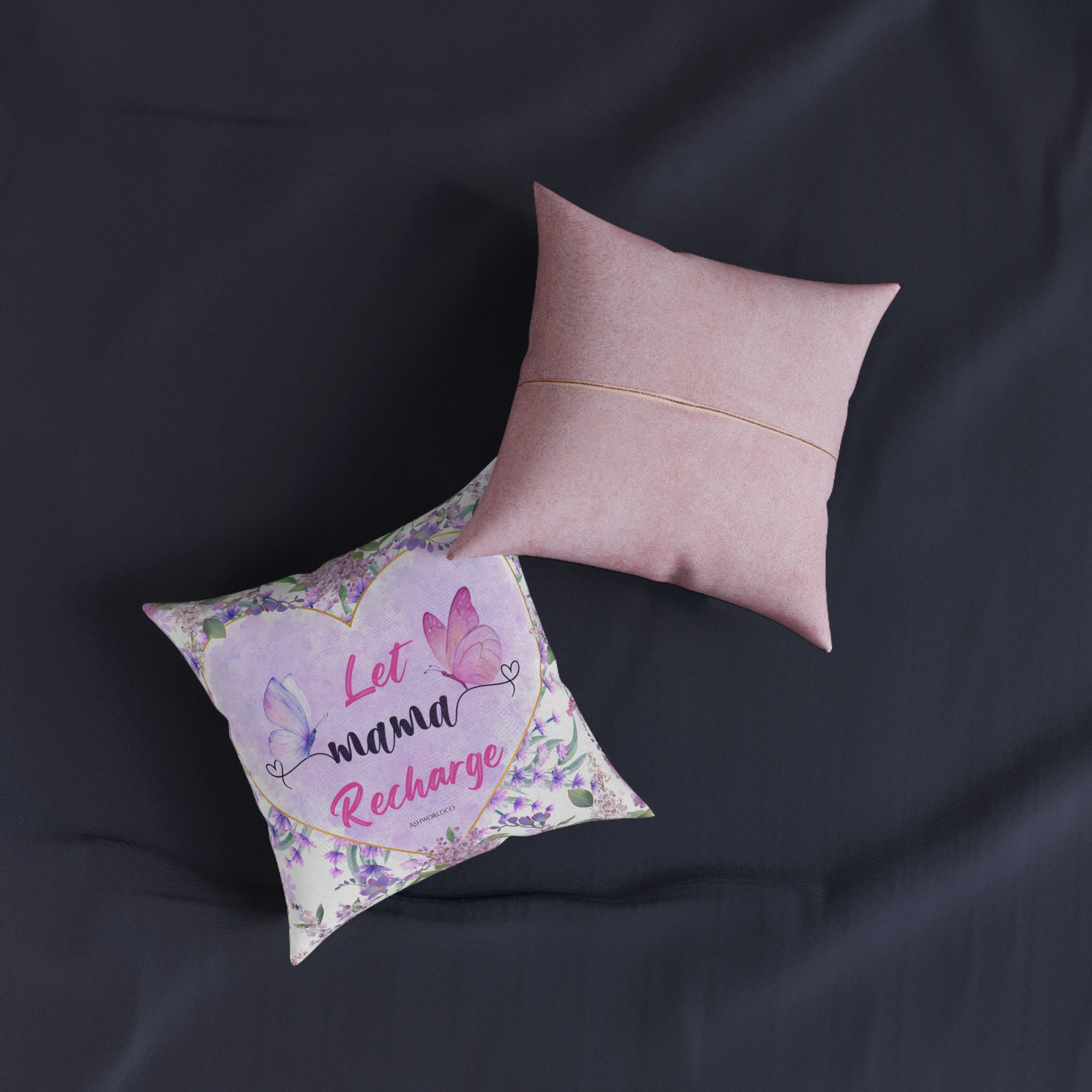Floral Throw Pillow - Let Mama Recharge - Image 4