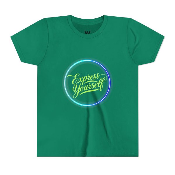 Youth Short Sleeve Tee with 'Express Yourself' Design - Image 2