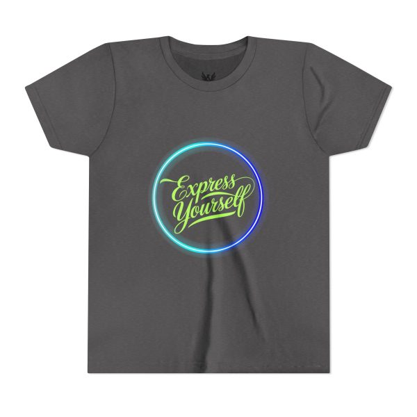 Youth Short Sleeve Tee with 'Express Yourself' Design - Image 11