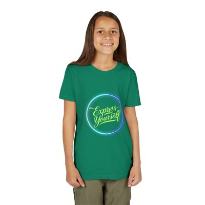 Youth Short Sleeve Tee with 'Express Yourself' Design
