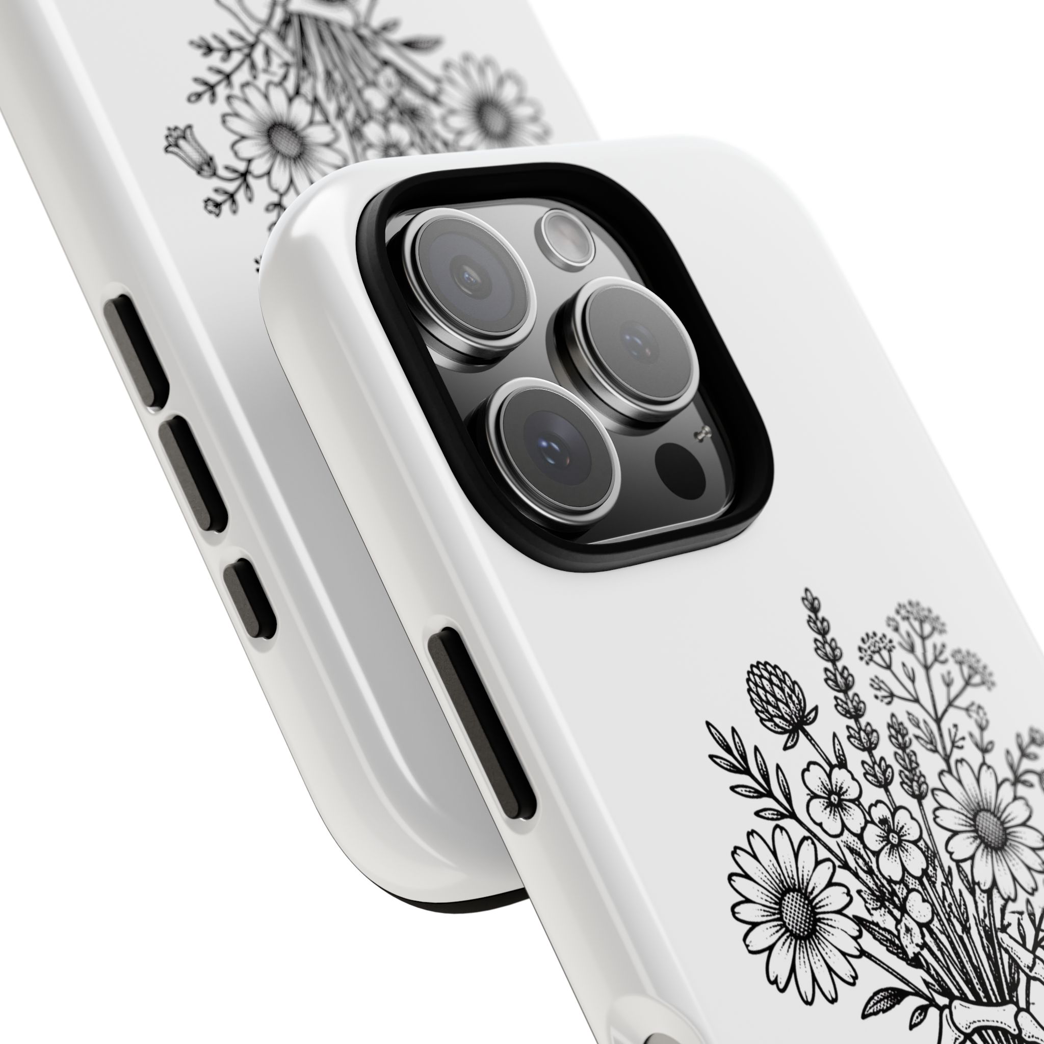 Phone Case — 'Bloom Anyway' Skeleton Hand Floral Protective Cover - Image 87