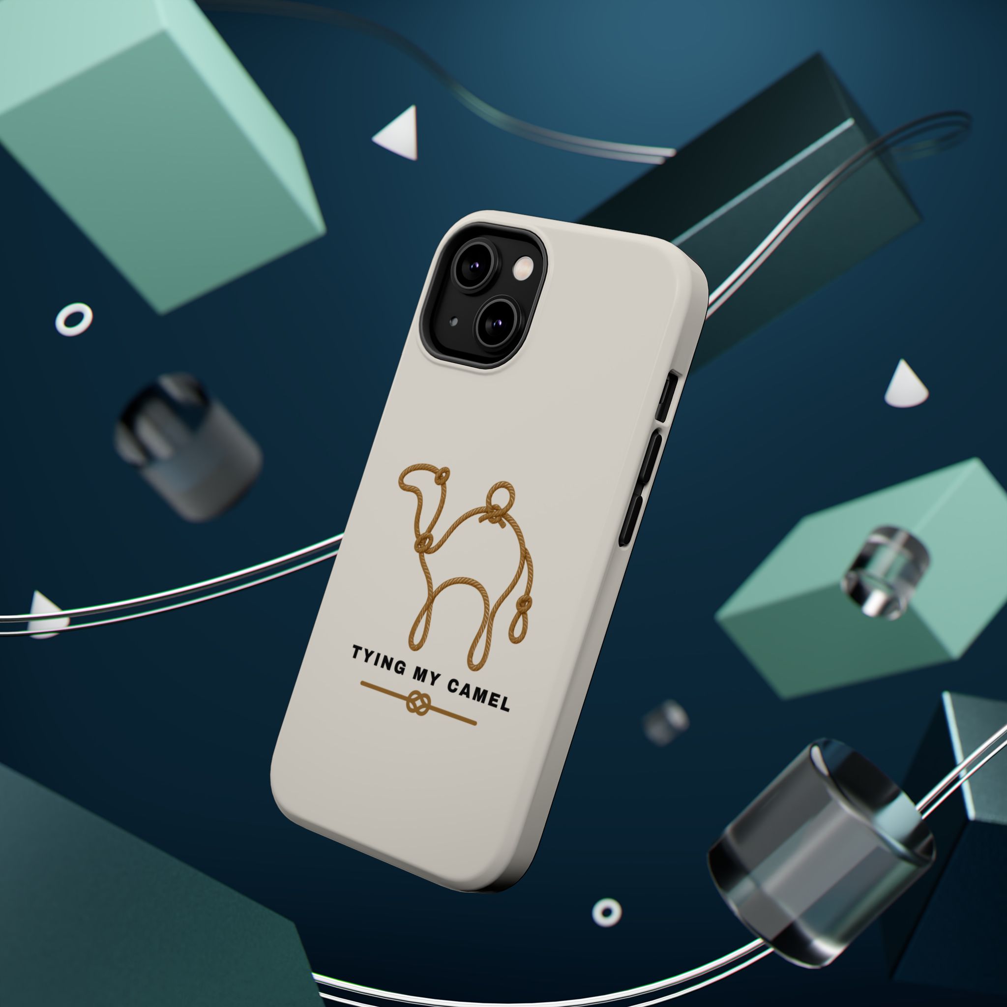 Phone Case — Minimal 'Tying My Camel' Camel Outline Magnetic Impact-Resistant Case - Image 5