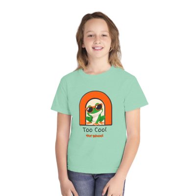 Too Cool for School Frog Youth Tee