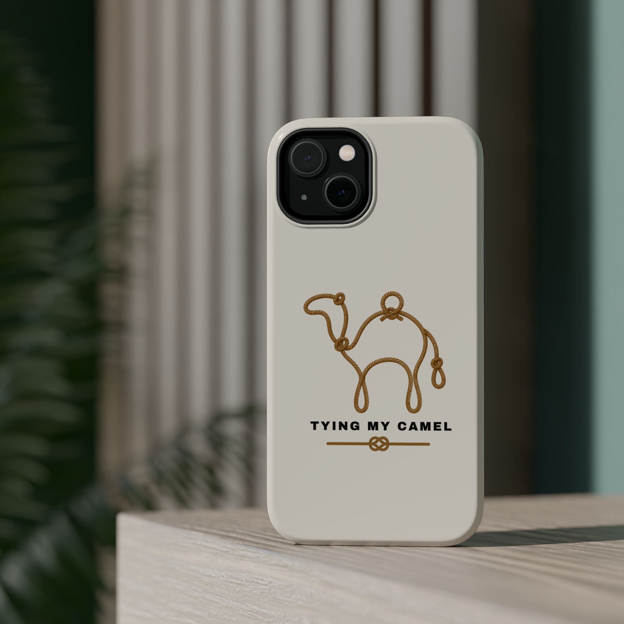 Phone Case — Minimal 'Tying My Camel' Camel Outline Magnetic Impact-Resistant Case - Image 6