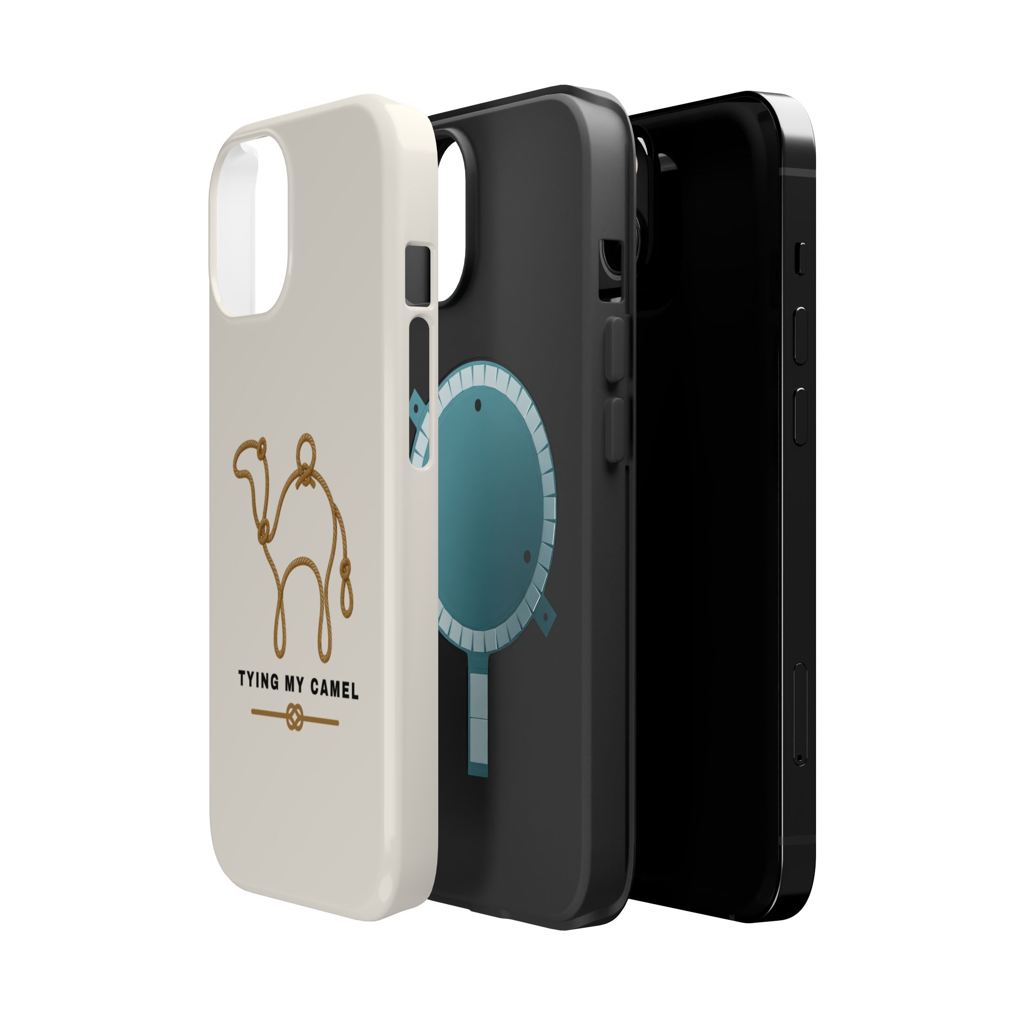 Phone Case — Minimal 'Tying My Camel' Camel Outline Magnetic Impact-Resistant Case - Image 4