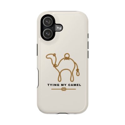 Phone Case — Minimal 'Tying My Camel' Camel Outline Magnetic Impact-Resistant Case
