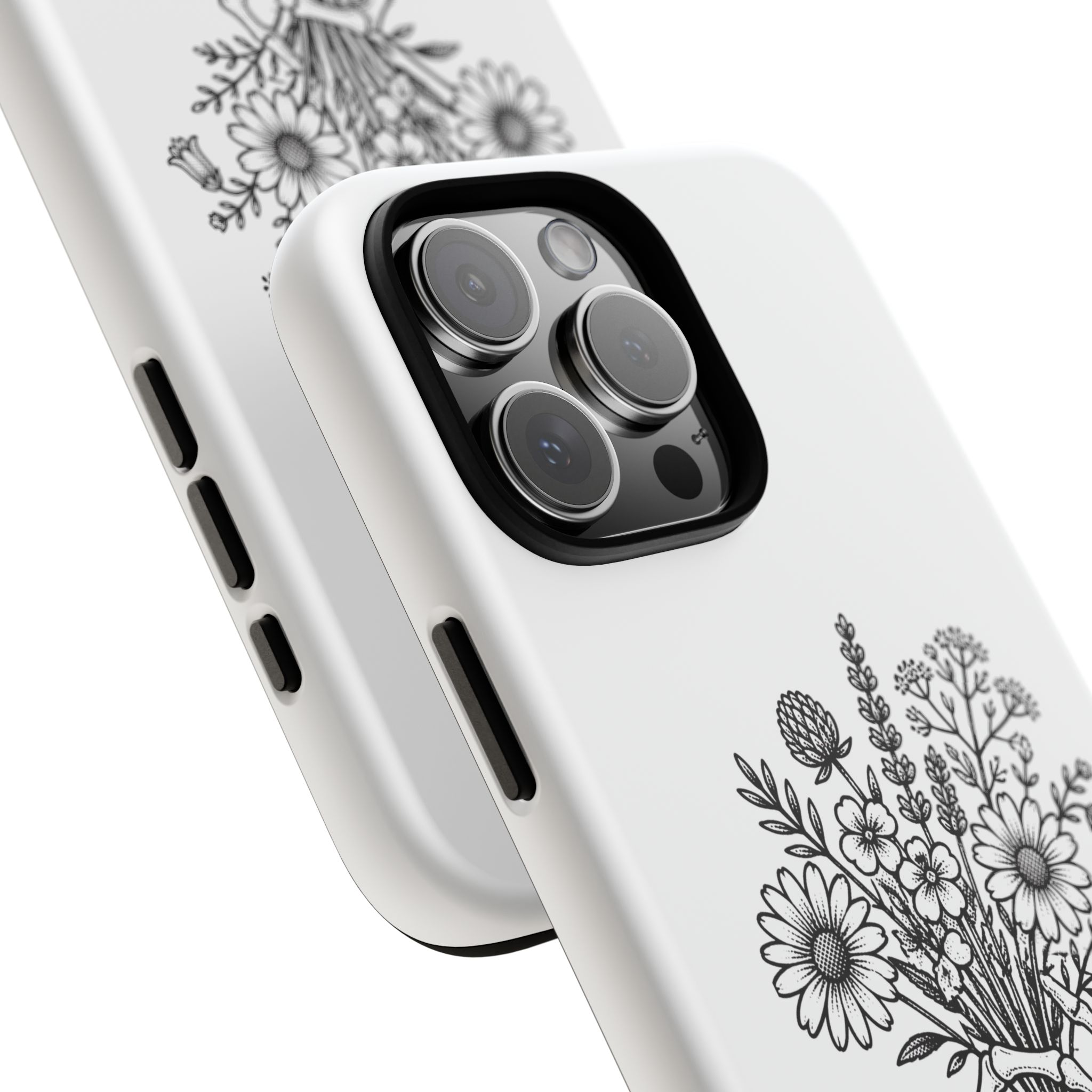 Phone Case — 'Bloom Anyway' Skeleton Hand Floral Protective Cover - Image 99