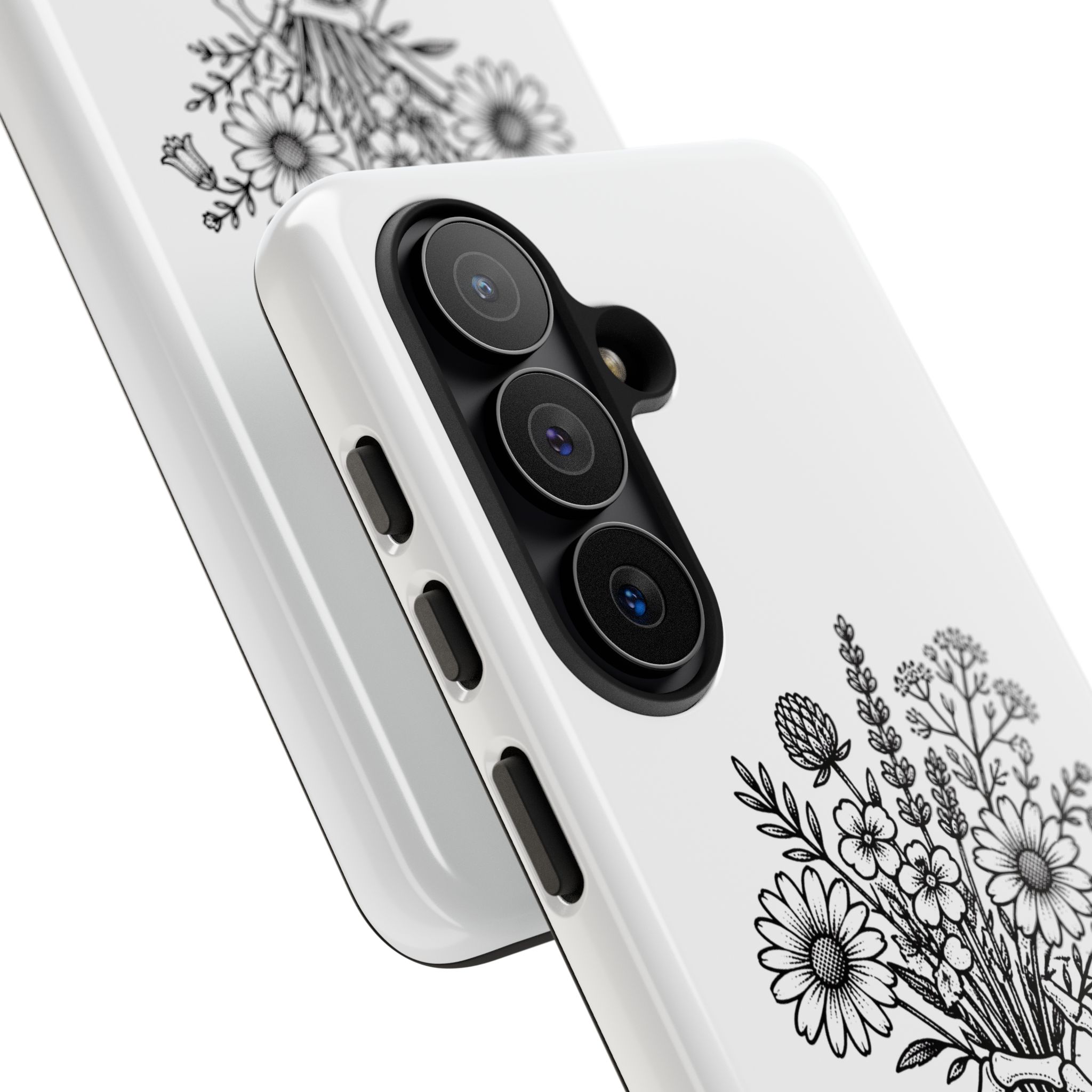 Phone Case — 'Bloom Anyway' Skeleton Hand Floral Protective Cover - Image 110