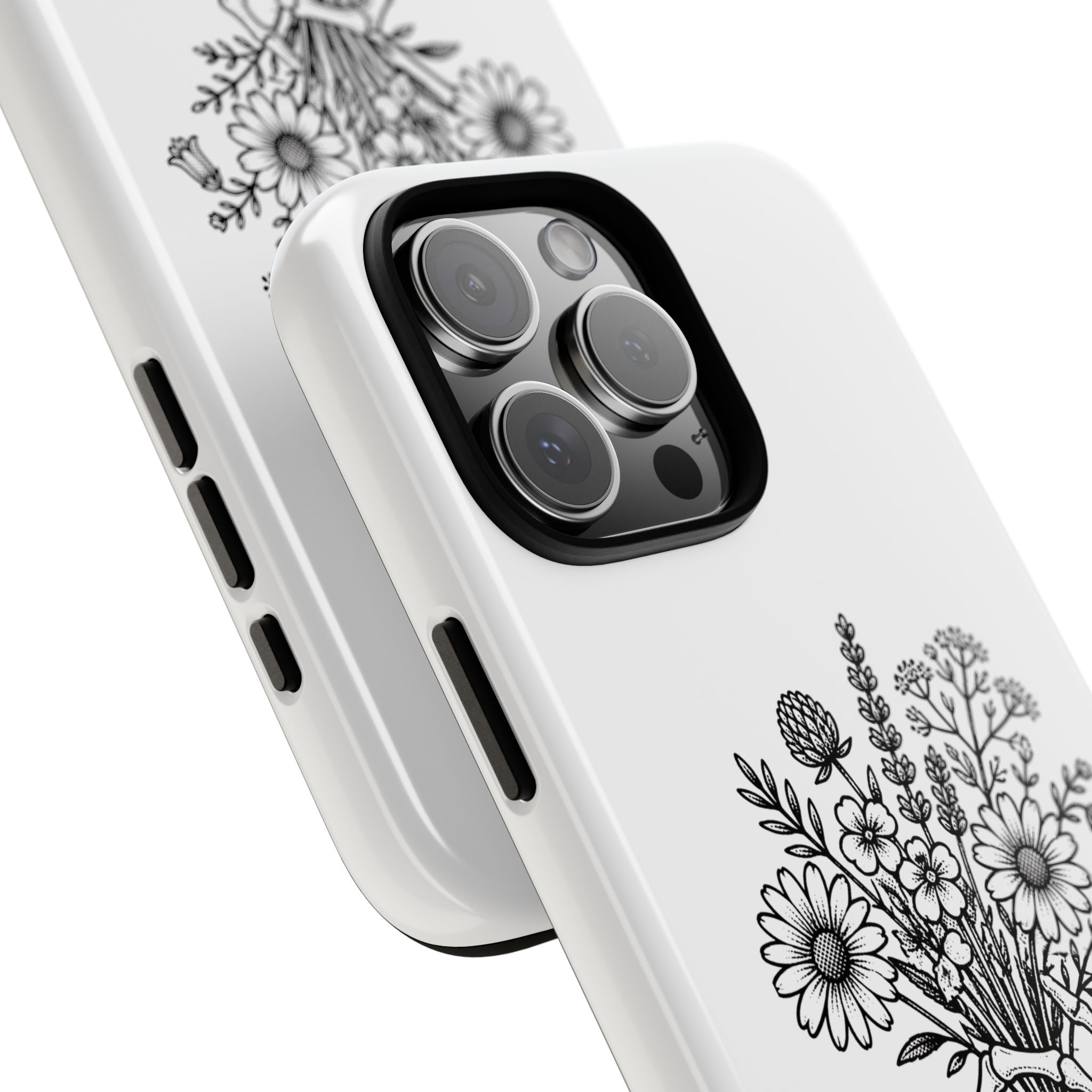 Phone Case — 'Bloom Anyway' Skeleton Hand Floral Protective Cover - Image 95