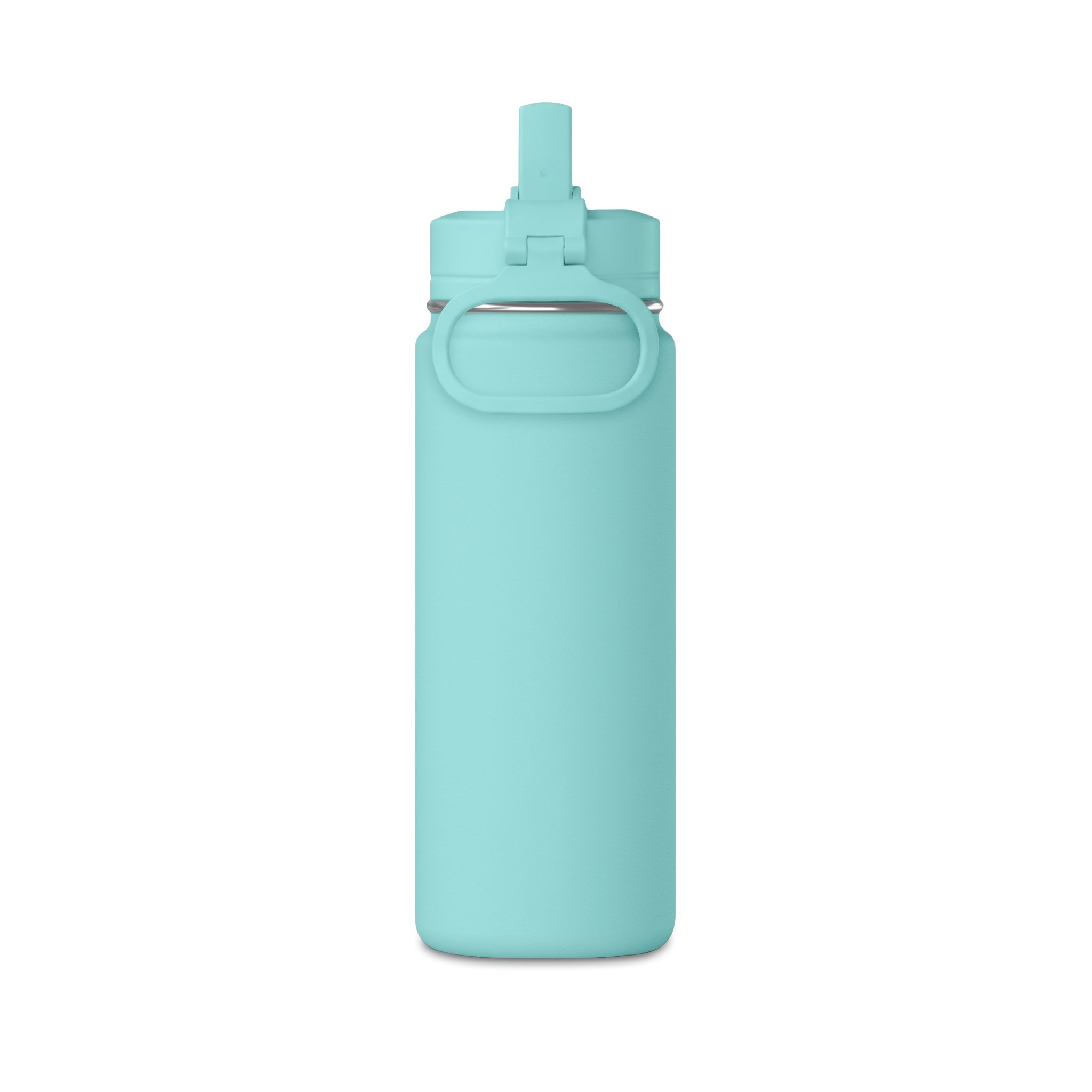 Axolotl Love School Mini Water Bottle — 20oz Pink Kids Stainless Straw Bottle - Image 3