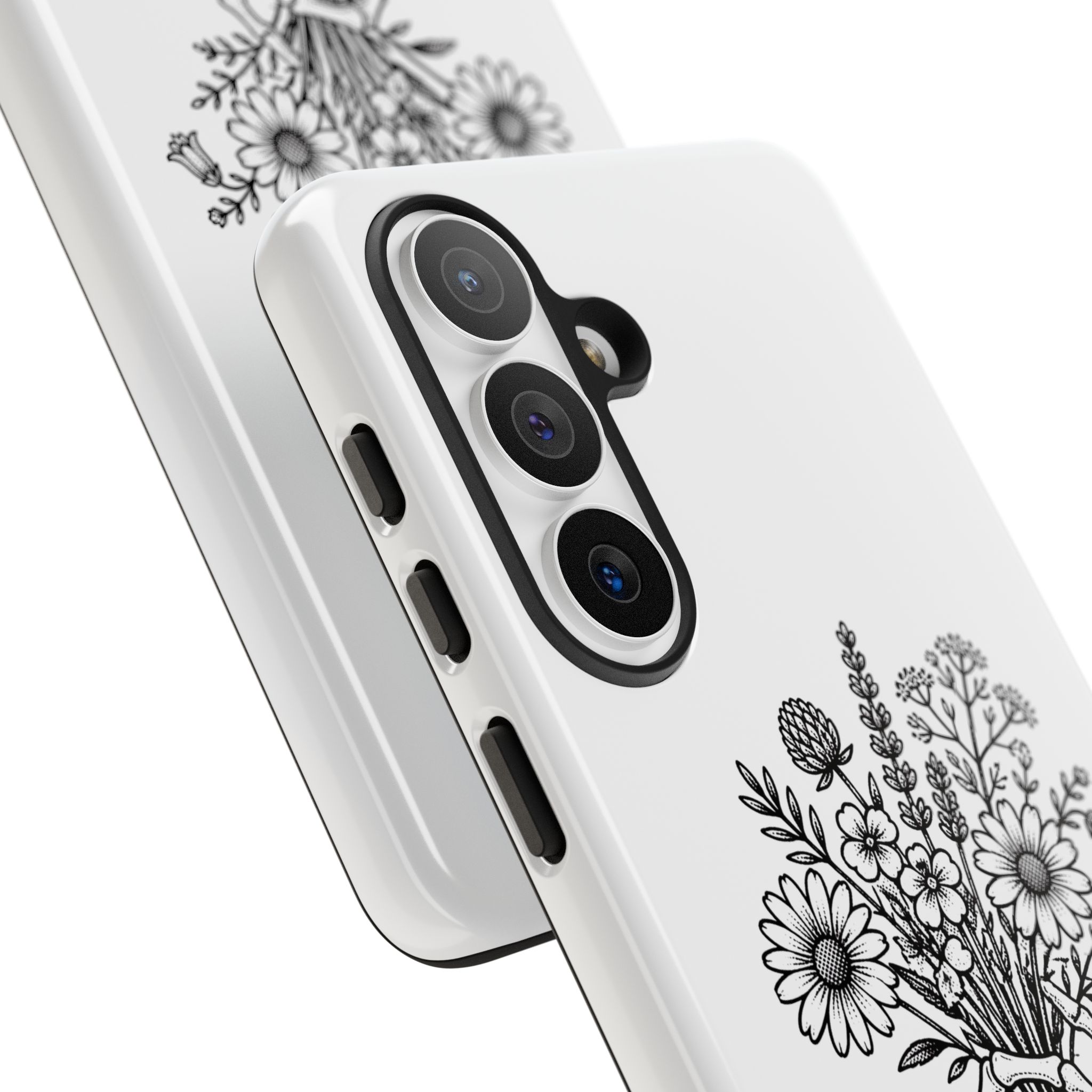 Phone Case — 'Bloom Anyway' Skeleton Hand Floral Protective Cover - Image 114