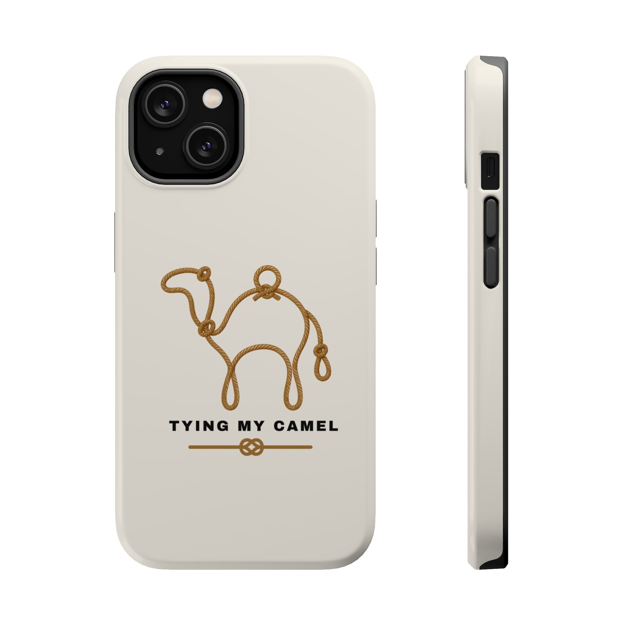Phone Case — Minimal 'Tying My Camel' Camel Outline Magnetic Impact-Resistant Case - Image 3