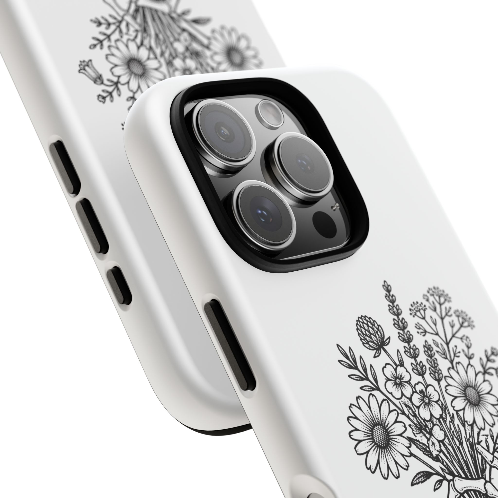 Phone Case — 'Bloom Anyway' Skeleton Hand Floral Protective Cover - Image 91