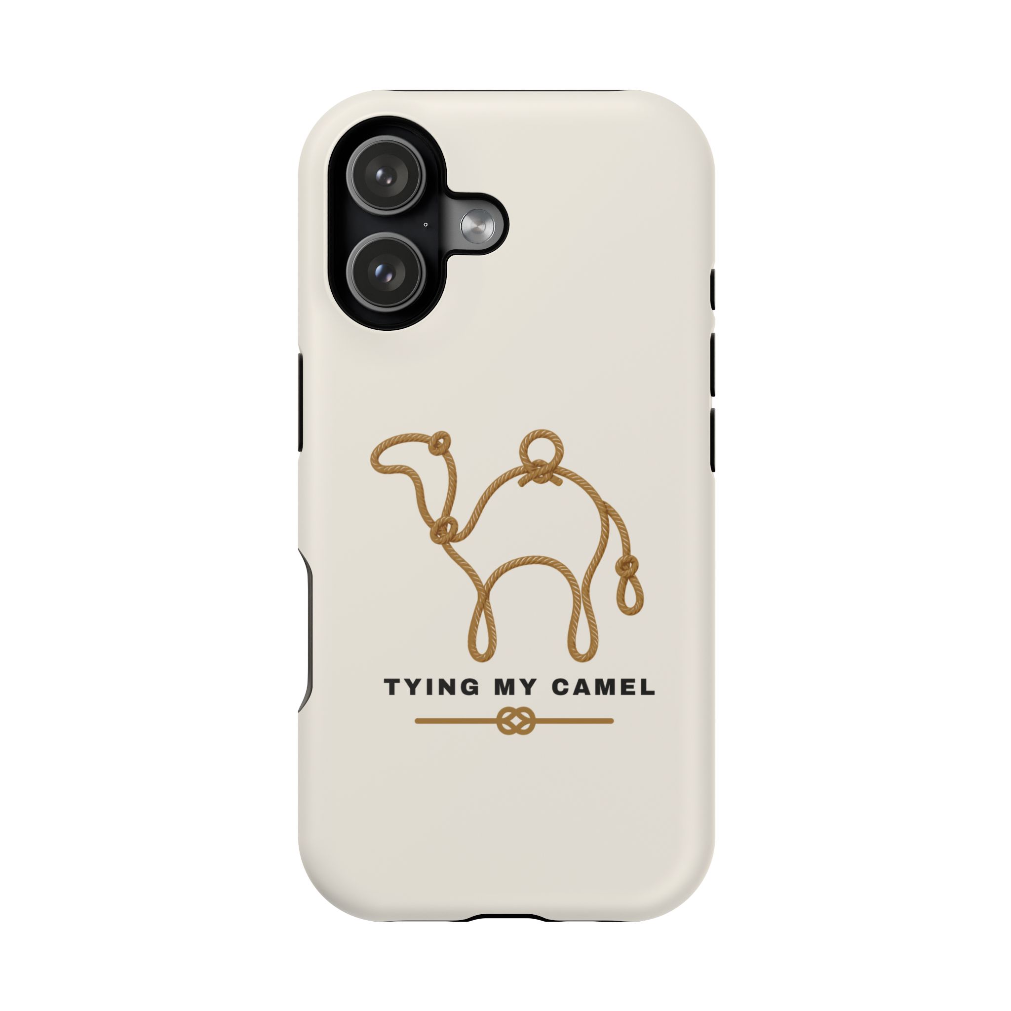 Phone Case — Minimal 'Tying My Camel' Camel Outline Magnetic Impact-Resistant Case - Image 2